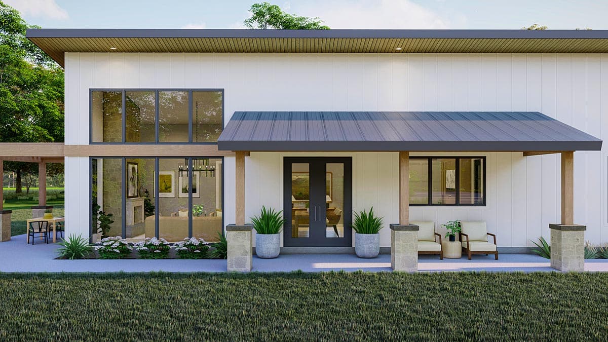 Plan 623203DJ: Modern-Style Barndominium House Plan Under 2000 Square Feet - Image #7 - Barndominium, Farmhouse, Modern, Modern Farmhouse