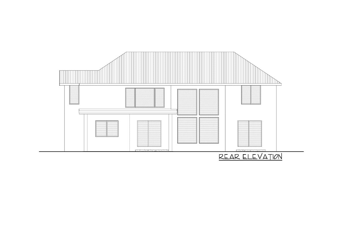 Plan 666189RAF: 2-Story Contemporary House Plan with 3-Car Tandem Garage - Image #7 - Contemporary, Country, Modern Farmhouse, New American, Northwest, Transitional