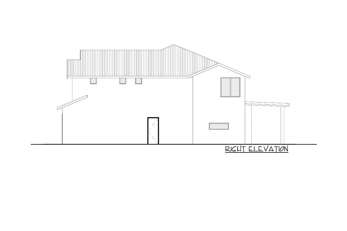 Plan 666189RAF: 2-Story Contemporary House Plan with 3-Car Tandem Garage - Image #8 - Contemporary, Country, Modern Farmhouse, New American, Northwest, Transitional