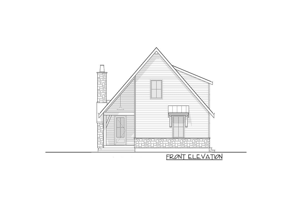 Plan 270069AF: Expanded Mountain Cottage with Amazing Vaulted Back Porch - 1914 Sq Ft - Image #7 - Cabin, Cottage, Country, Craftsman, Mountain, Rustic