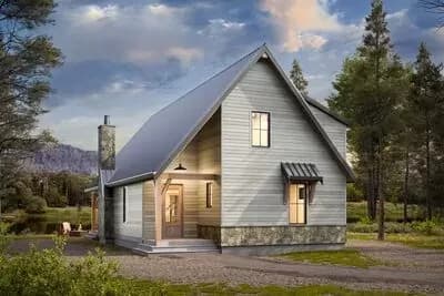 Expanded Mountain Cottage with Amazing Vaulted Back Porch - 1914 Sq Ft