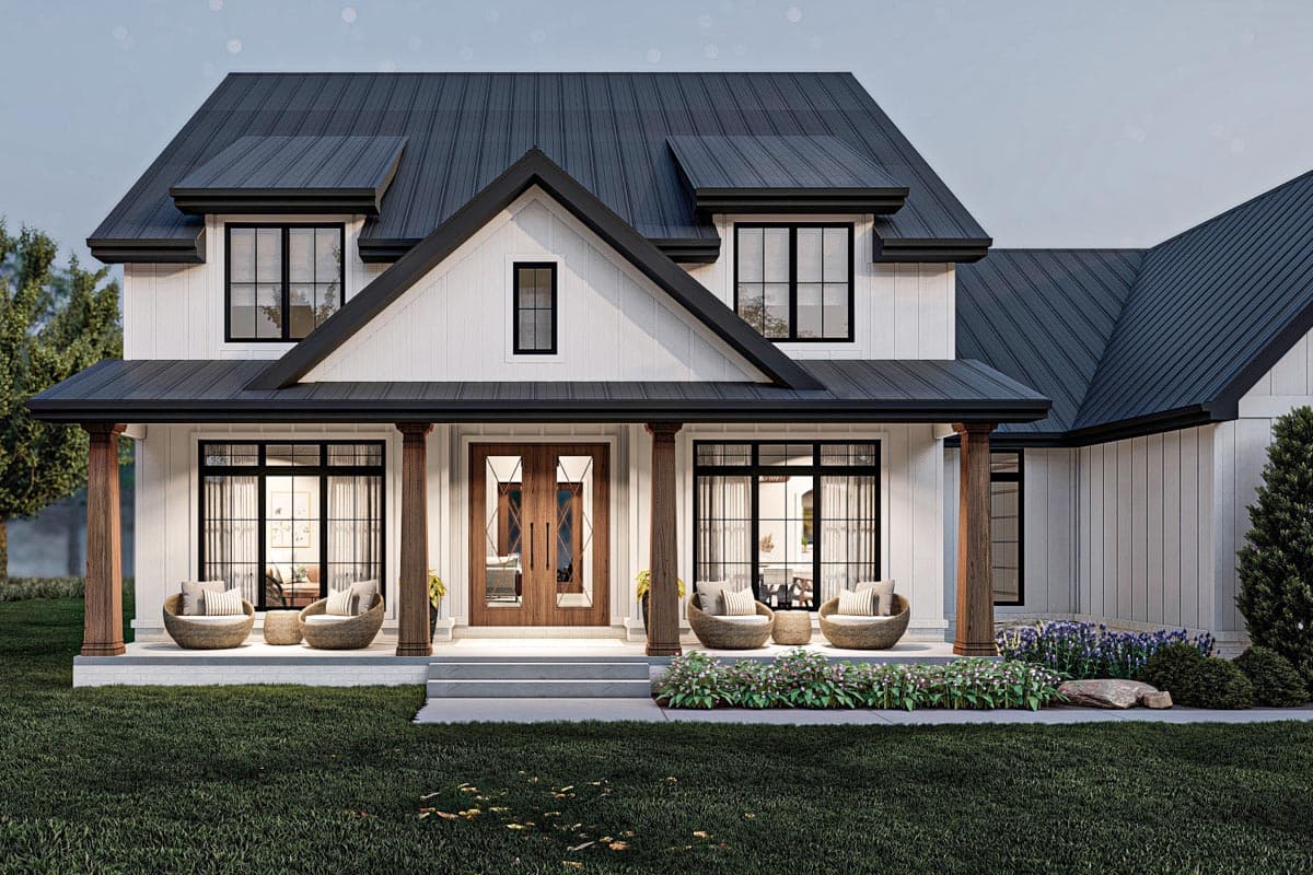 Plan 623207DJ: Modern Farmhouse Under 3300 Square Feet with 2-Story Great Room - Image #21 - Country, Craftsman, Modern Farmhouse, New American