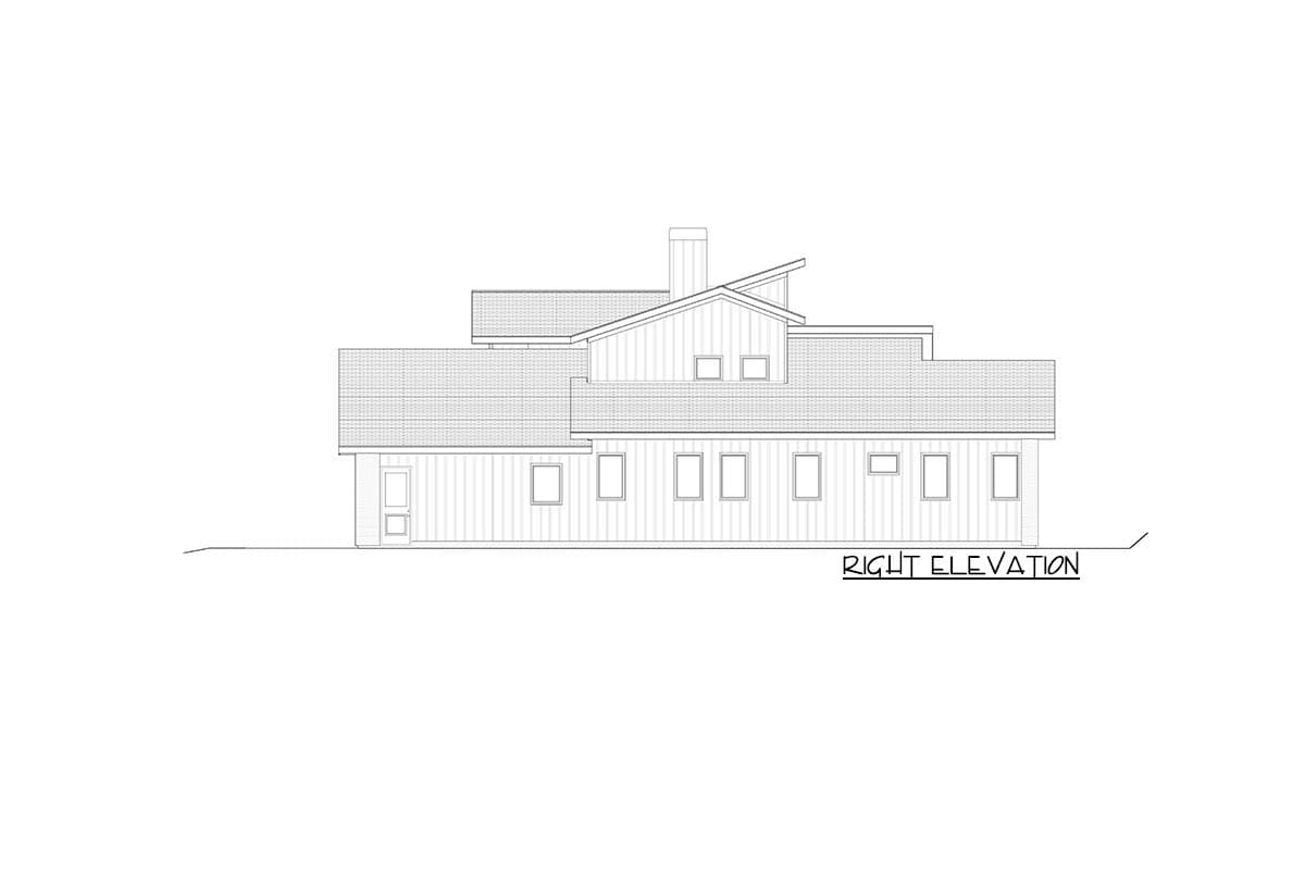 Plan 871029JEN: Symmetrical Modern House Plan with Matching Wings and Large Outdoor Entertaining Space - Image #18 - Contemporary, Mid Century Modern, Modern