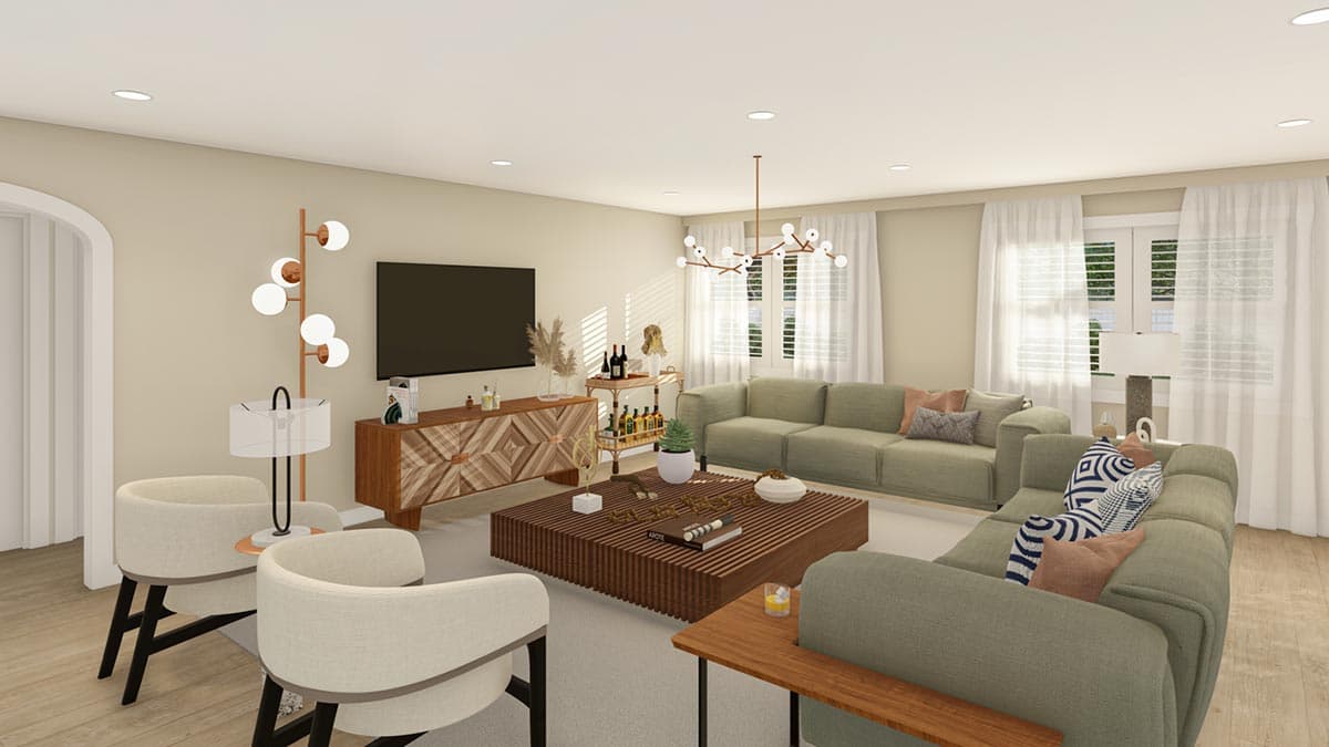 Plan 61426UT: Expandable One-Story Home Plan Under 2300 Square Feet - Image #7 - New American, Ranch, Traditional