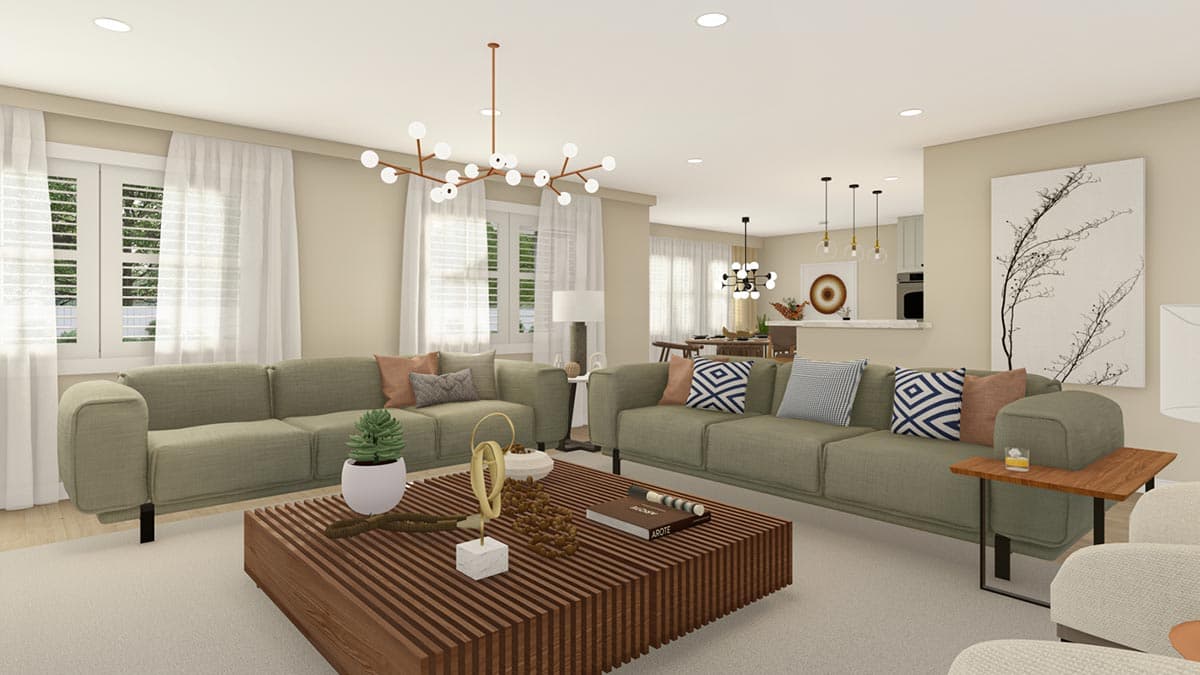 Plan 61426UT: Expandable One-Story Home Plan Under 2300 Square Feet - Image #8 - New American, Ranch, Traditional