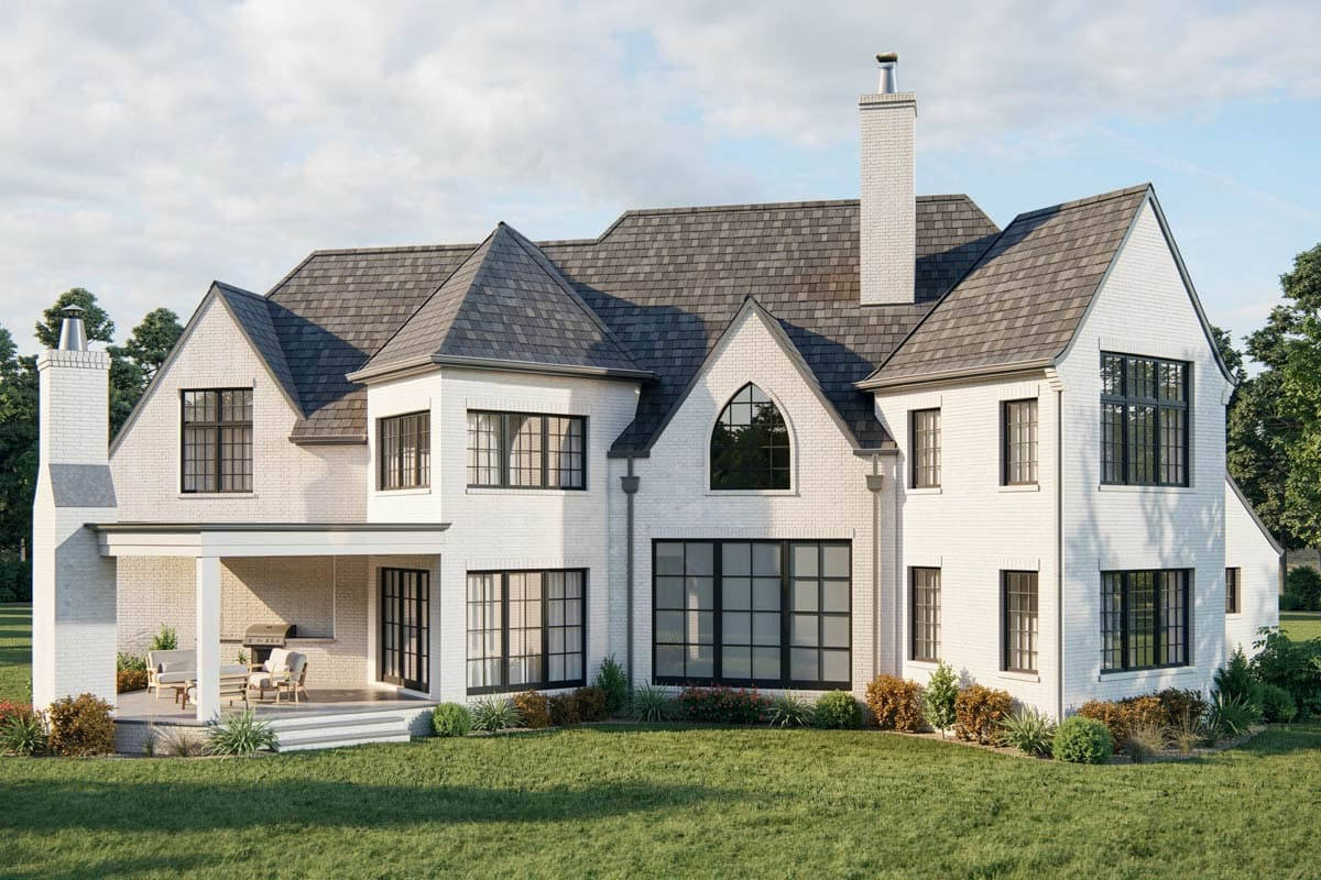 Plan 93157EL: Transitional French Country Home Plan Under 4000 Square Feet with 4 Bedrooms - Image #2 - European, French Country, Southern, Transitional