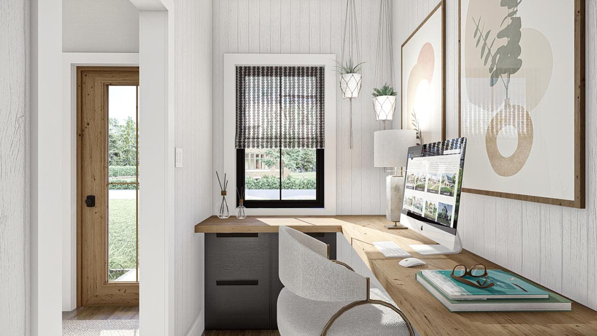 Plan 623211DJ: Quadplex Modern Farmhouse with 1711 Square Foot 3-Bed Units - Image #7 - Traditional