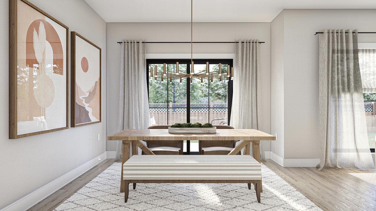 Plan 623211DJ: Quadplex Modern Farmhouse with 1711 Square Foot 3-Bed Units - Image #9 - Traditional