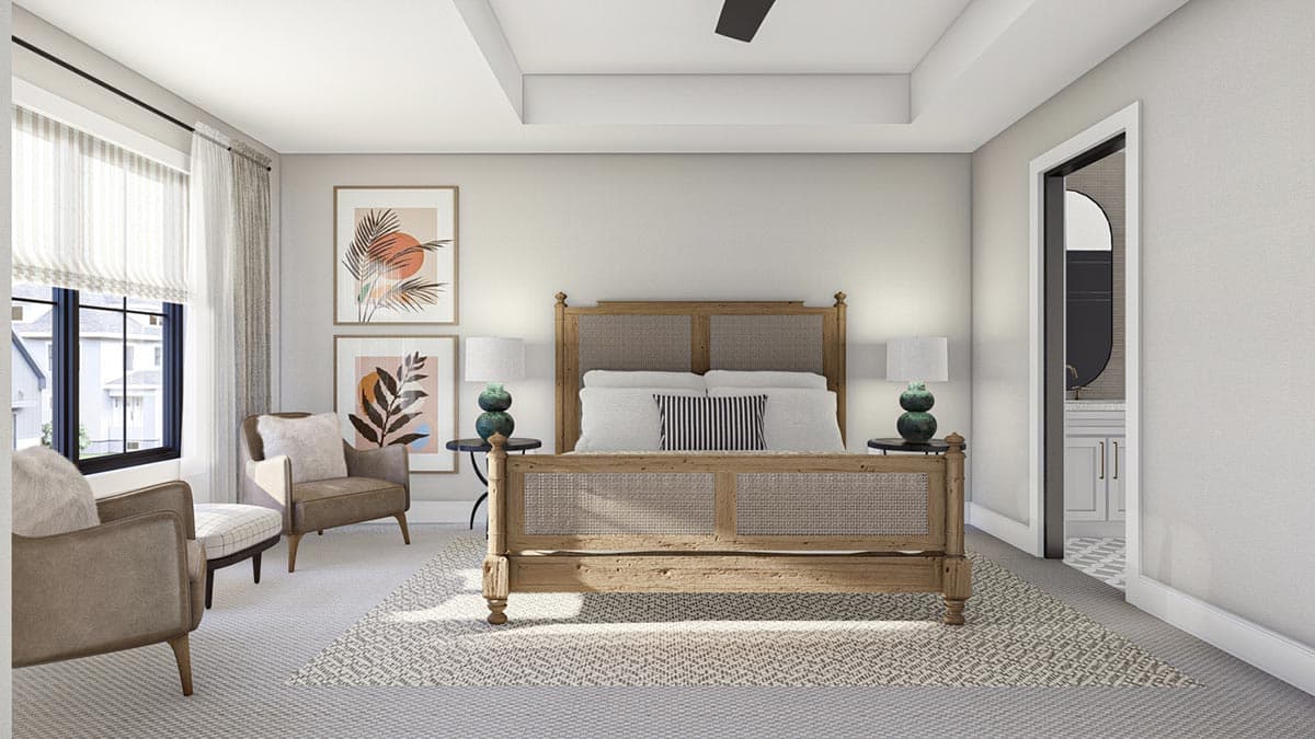 Plan 623211DJ: Quadplex Modern Farmhouse with 1711 Square Foot 3-Bed Units - Image #16 - Traditional