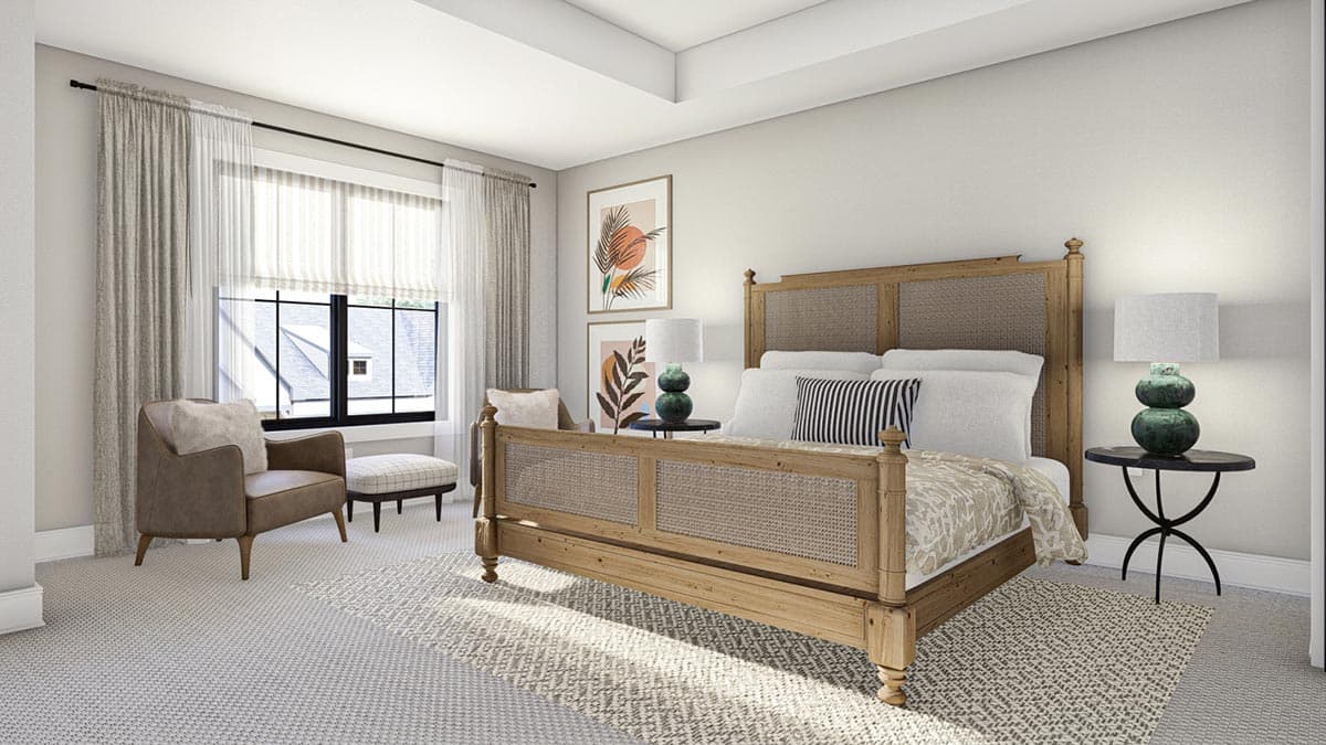 Plan 623211DJ: Quadplex Modern Farmhouse with 1711 Square Foot 3-Bed Units - Image #17 - Traditional