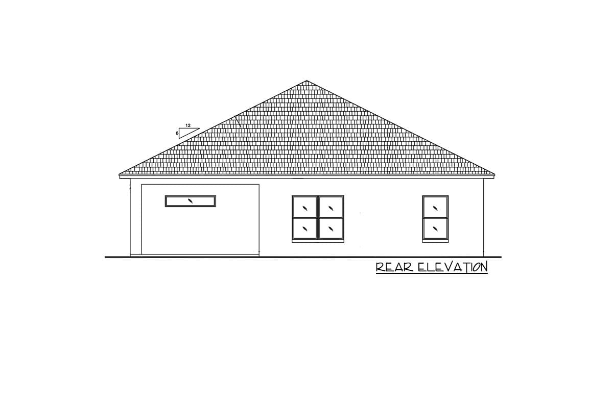 Plan 64332BT: 3-Bedroom Florida-style Ranch House Plan under 1900 Square Feet - Image #4 - Acadian, Cottage, Florida-Style, Ranch, Traditional