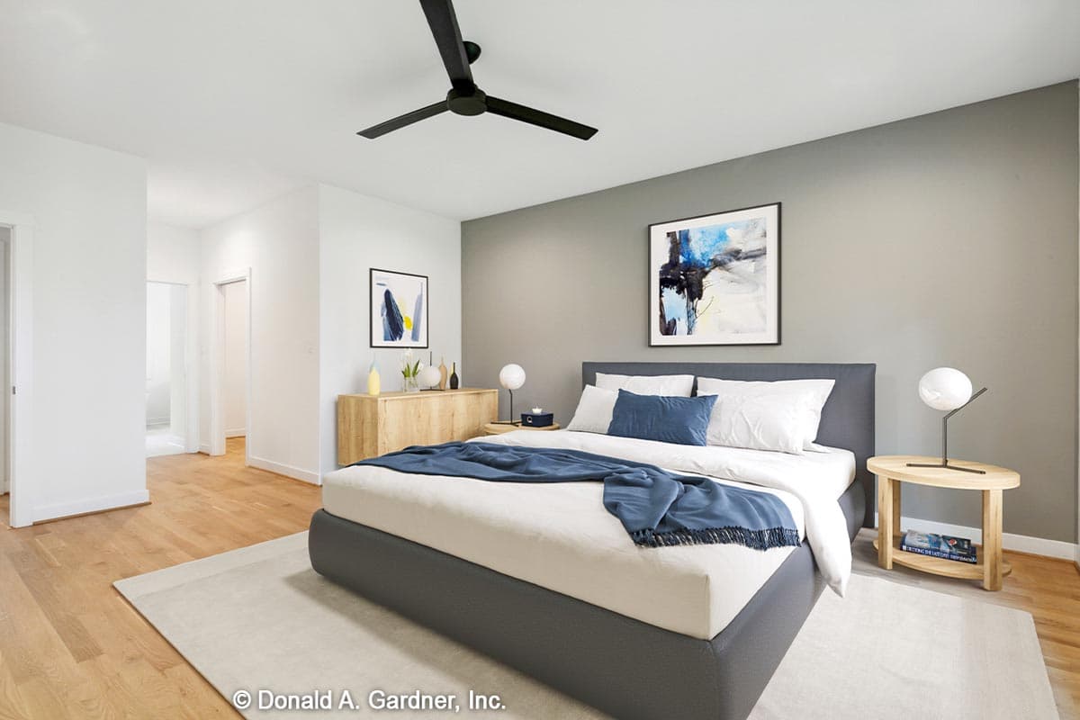 Plan 444381GDN: Rustic Modern Home Plan Under 2800 Square Feet with 25-Foot Vaulted Great Room - Image #10 - Contemporary, Craftsman, New American, Transitional