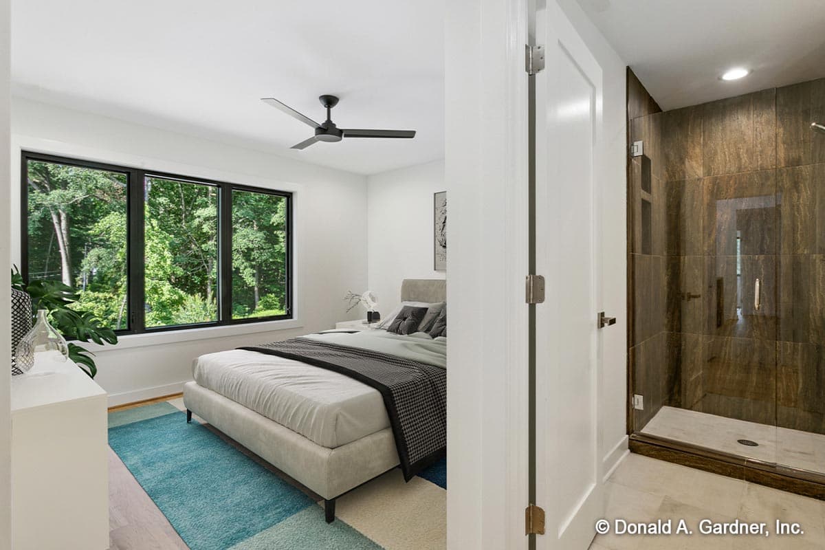 Plan 444381GDN: Rustic Modern Home Plan Under 2800 Square Feet with 25-Foot Vaulted Great Room - Image #17 - Contemporary, Craftsman, New American, Transitional