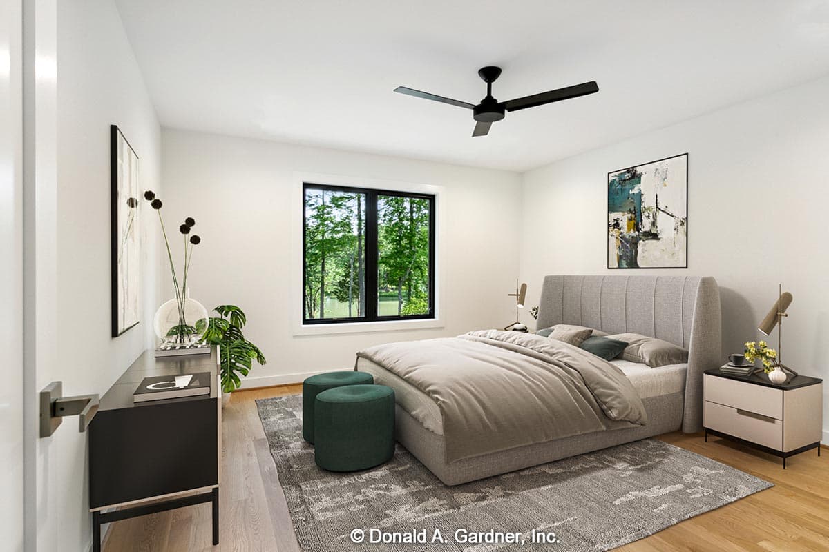 Plan 444381GDN: Rustic Modern Home Plan Under 2800 Square Feet with 25-Foot Vaulted Great Room - Image #18 - Contemporary, Craftsman, New American, Transitional