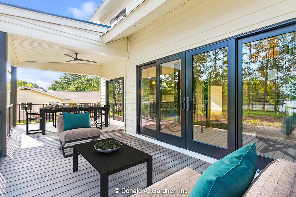 Plan 444381GDN: Rustic Modern Home Plan Under 2800 Square Feet with 25-Foot Vaulted Great Room - Image #20 - Contemporary, Craftsman, New American, Transitional