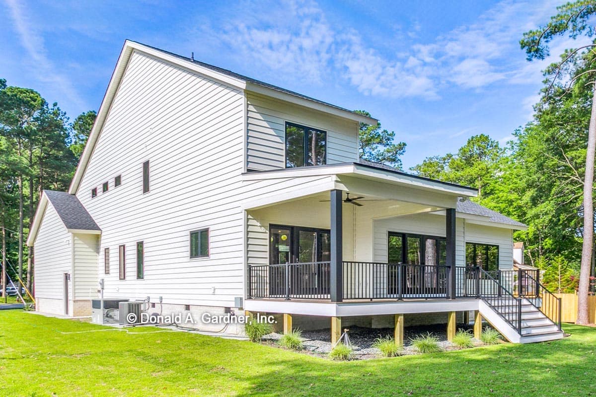 Plan 444381GDN: Rustic Modern Home Plan Under 2800 Square Feet with 25-Foot Vaulted Great Room - Image #21 - Contemporary, Craftsman, New American, Transitional