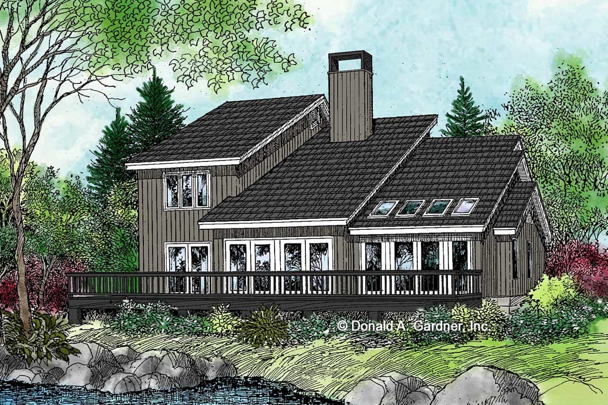 Plan 444381GDN: Rustic Modern Home Plan Under 2800 Square Feet with 25-Foot Vaulted Great Room - Image #24 - Contemporary, Craftsman, New American, Transitional