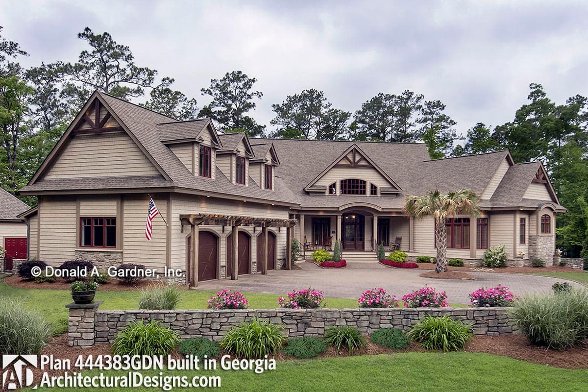 build gallery item - Rustic Craftsman House Plan 444383GDN Comes to Life in Georgia