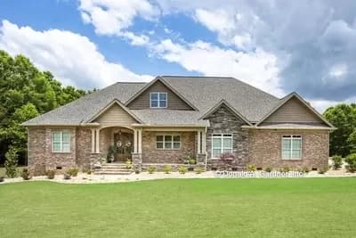 Craftsman House Plan with 4 Bedrooms and a Garage in Back