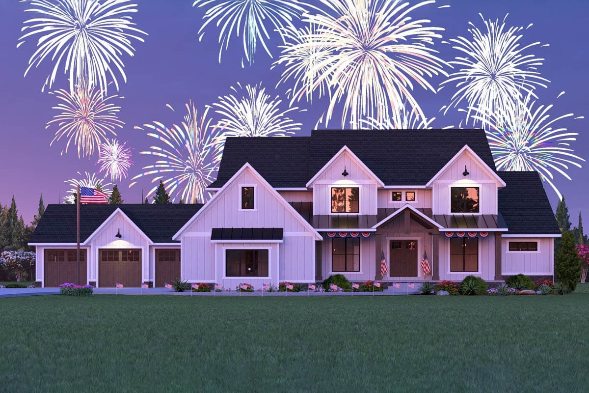 Plan 135227GRA: Modern Farmhouse Plan Under 5400 Square Feet with 5-Car Garage Lower-Level Expansion - Image #12 - Country, Farmhouse, Modern Farmhouse, New American, Traditional