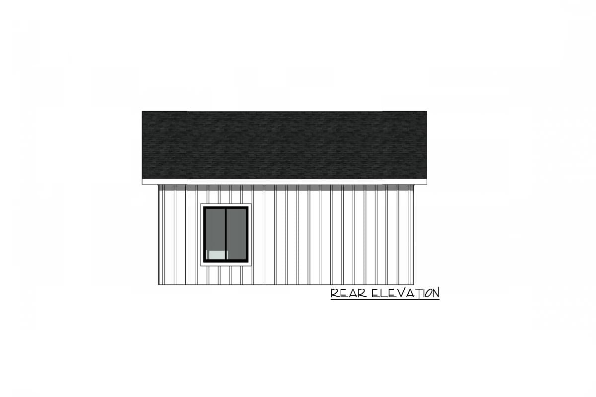 Plan 420085WNT: 564 Square Foot New American Style ADU with Cozy Corner Porch - Image #4 - Cottage, Country, New American, Traditional