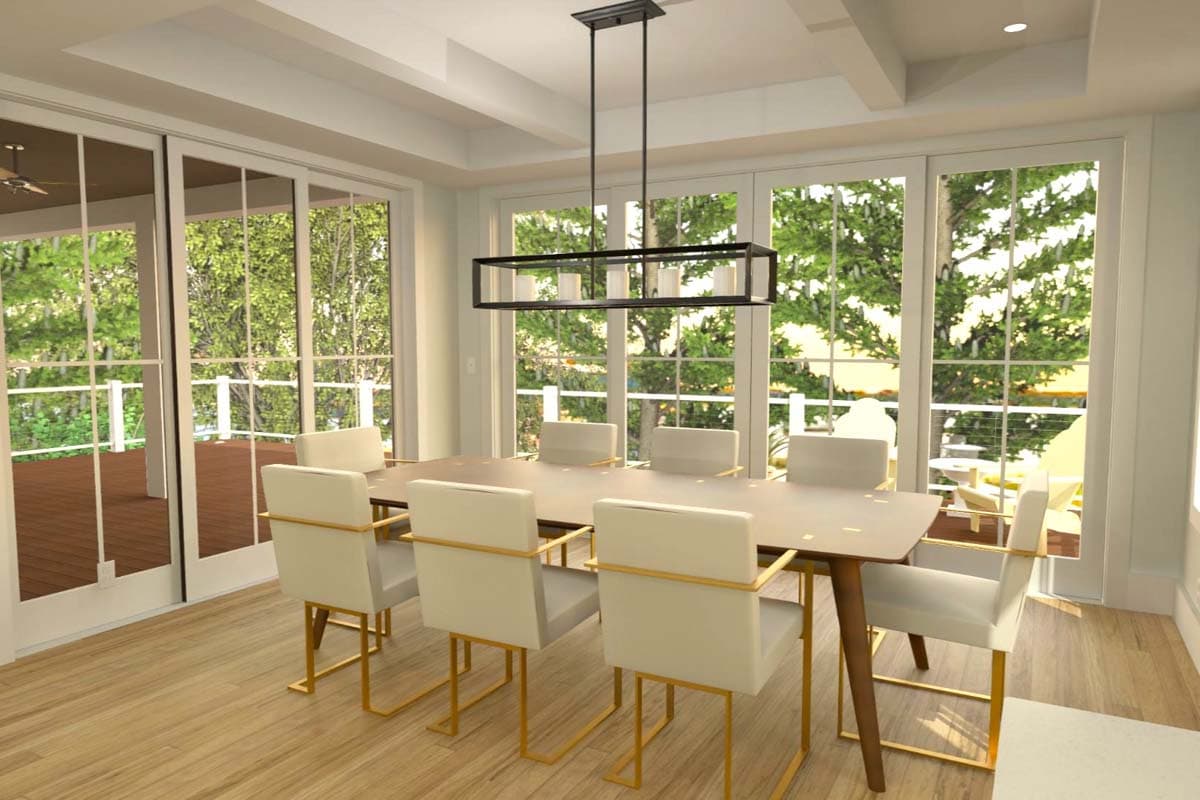 Plan 765047TWN: Low Country Craftsman Plan with Ground Level Garage and Elevator - Image #9 - Beach, Coastal, Coastal Contemporary, Craftsman, Low Country, Vacation