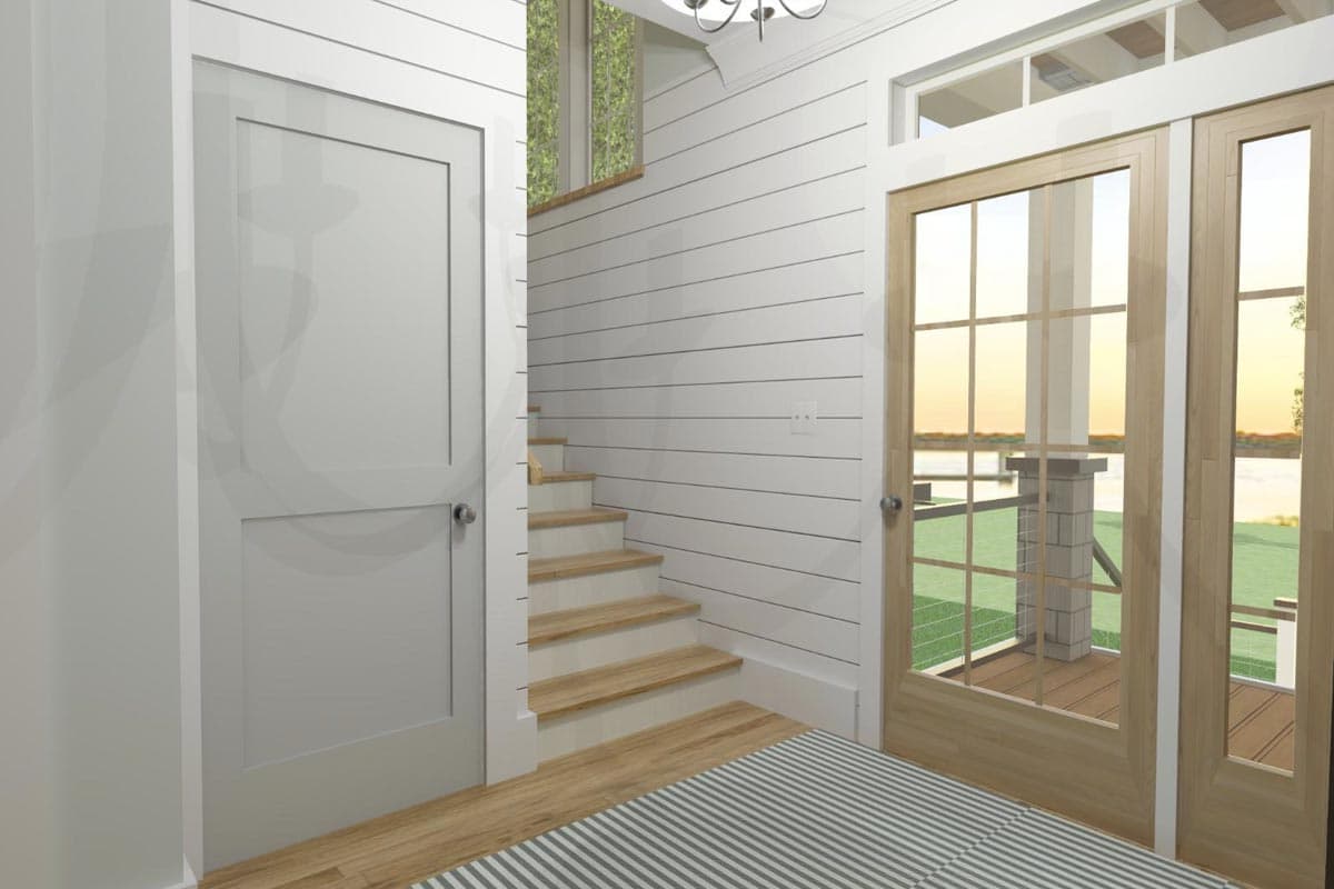 Plan 765047TWN: Low Country Craftsman Plan with Ground Level Garage and Elevator - Image #6 - Beach, Coastal, Coastal Contemporary, Craftsman, Low Country, Vacation