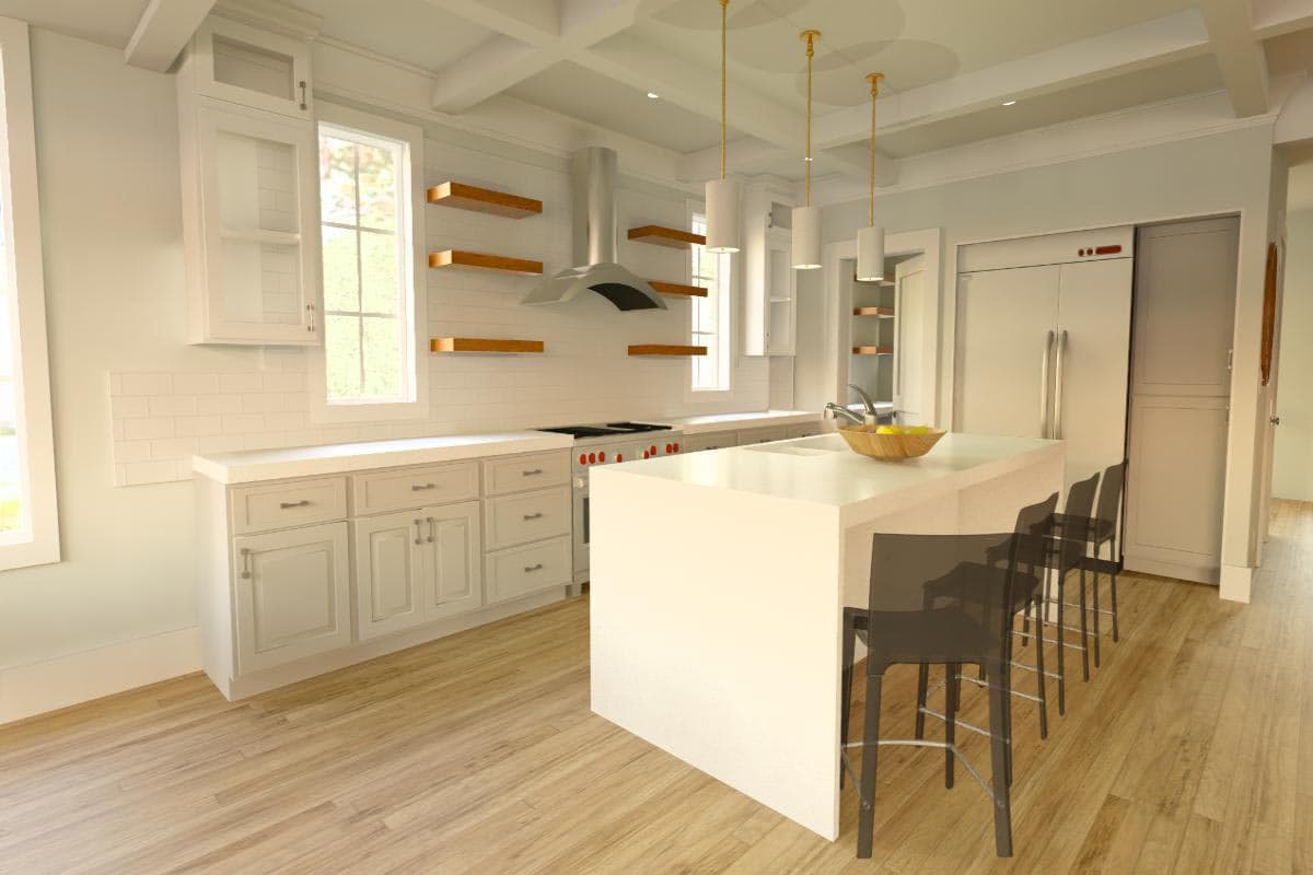 Plan 765047TWN: Low Country Craftsman Plan with Ground Level Garage and Elevator - Image #7 - Beach, Coastal, Coastal Contemporary, Craftsman, Low Country, Vacation
