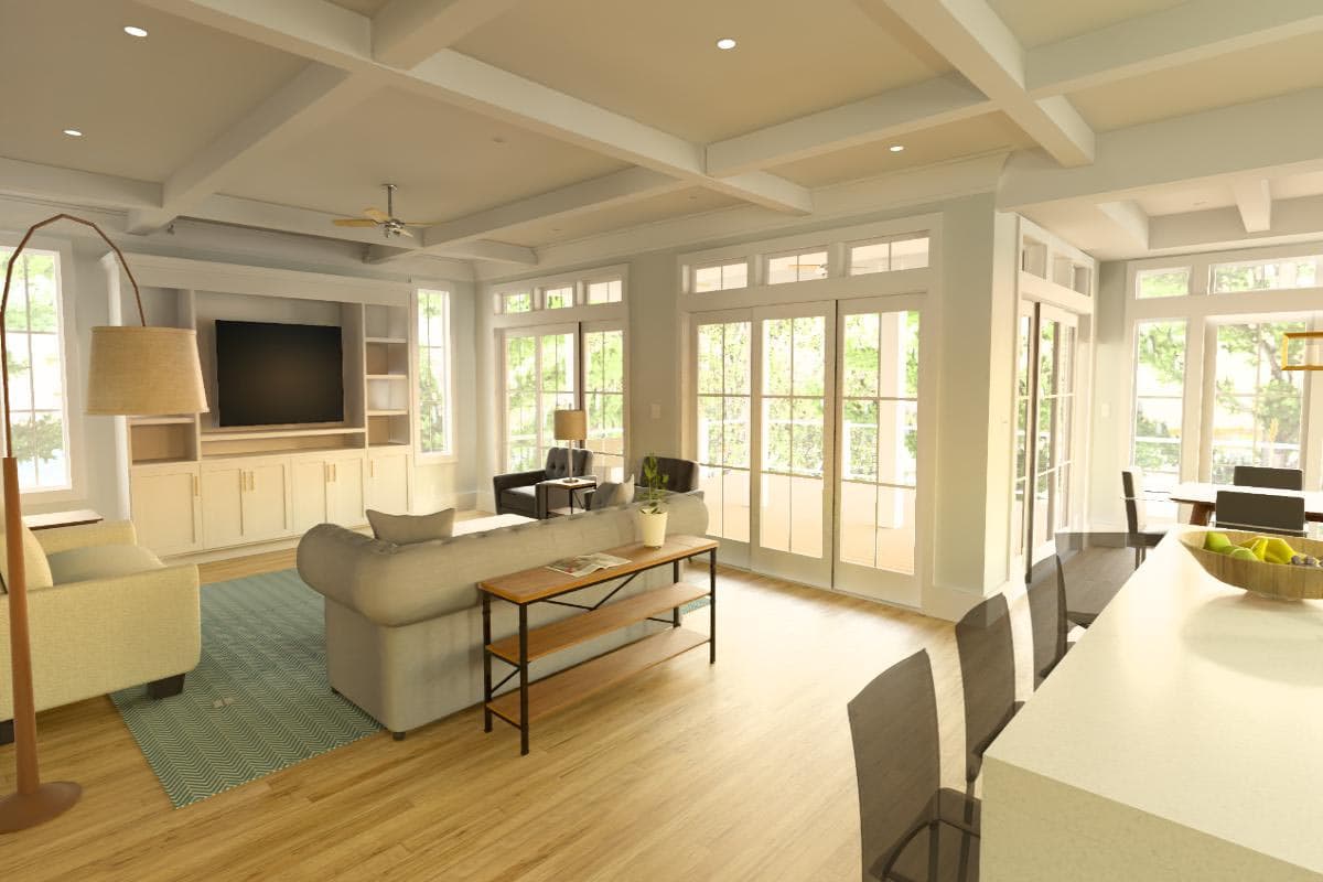 Plan 765047TWN: Low Country Craftsman Plan with Ground Level Garage and Elevator - Image #10 - Beach, Coastal, Coastal Contemporary, Craftsman, Low Country, Vacation