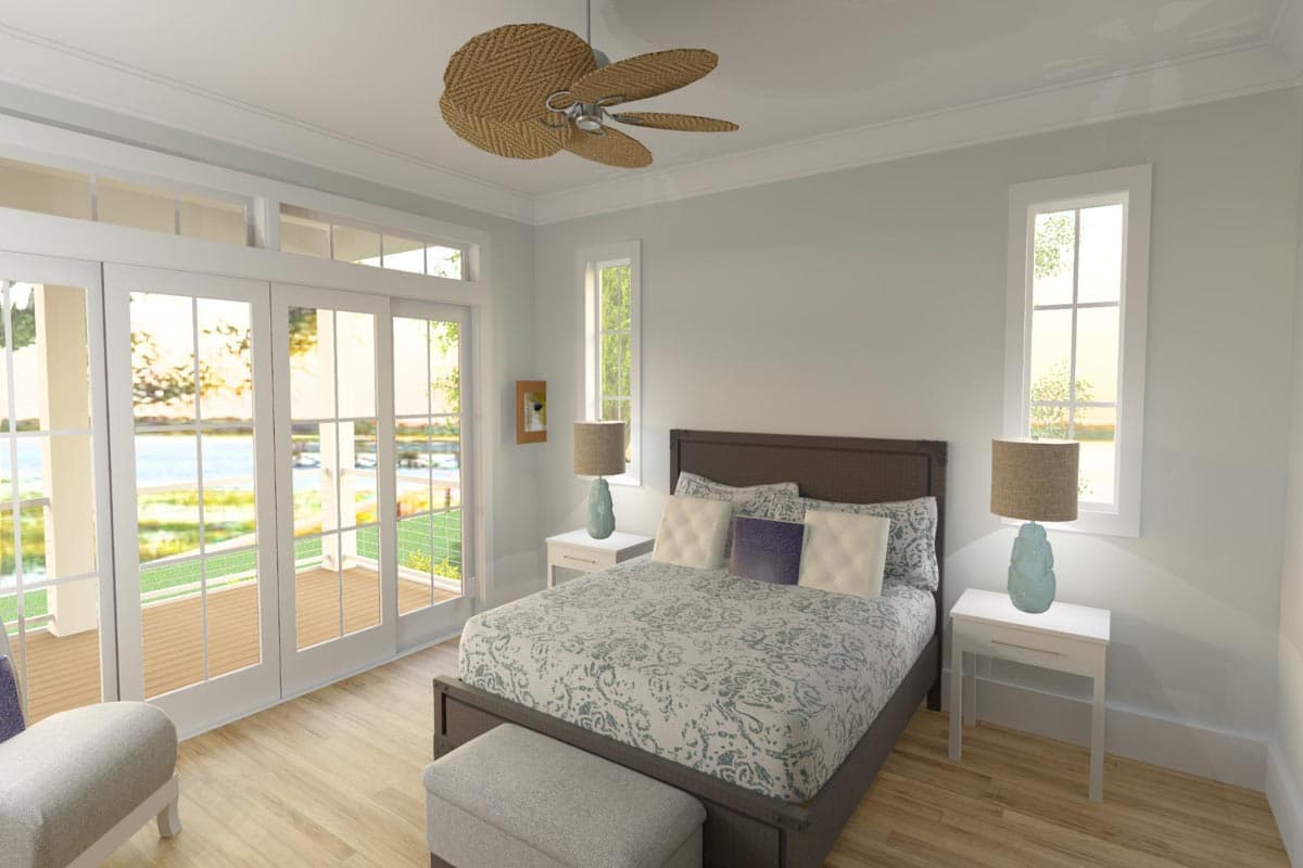Plan 765047TWN: Low Country Craftsman Plan with Ground Level Garage and Elevator - Image #22 - Beach, Coastal, Coastal Contemporary, Craftsman, Low Country, Vacation