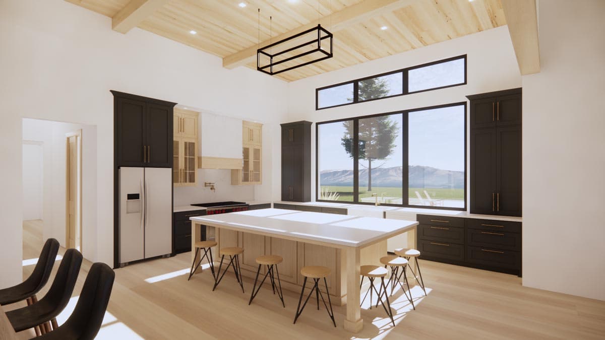 Plan 818045JSS: Contemporary Hill Country Home Plan with Open Concept Layout - Image #5 - Contemporary, Country, Farmhouse, Hill Country, Modern Farmhouse, Rustic, Scandinavian, Transitional