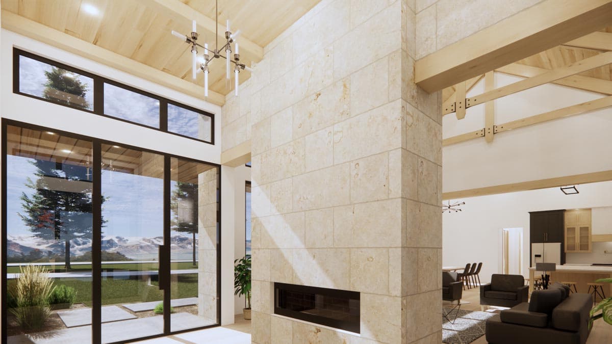 Plan 818045JSS: Contemporary Hill Country Home Plan with Open Concept Layout - Image #11 - Contemporary, Country, Farmhouse, Hill Country, Modern Farmhouse, Rustic, Scandinavian, Transitional