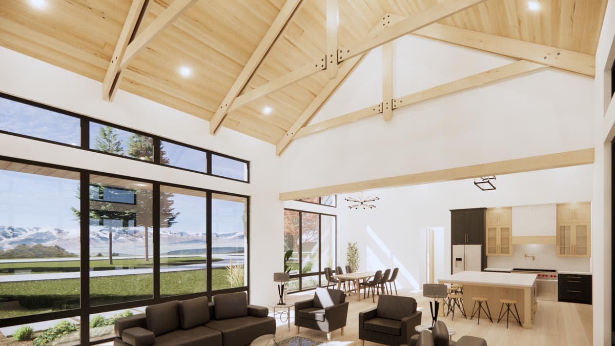 Plan 818045JSS: Contemporary Hill Country Home Plan with Open Concept Layout - Image #13 - Contemporary, Country, Farmhouse, Hill Country, Modern Farmhouse, Rustic, Scandinavian, Transitional