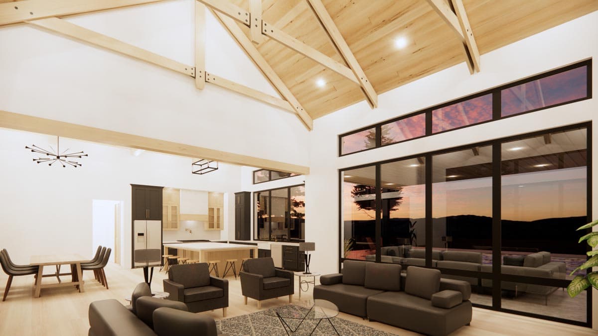 Plan 818045JSS: Contemporary Hill Country Home Plan with Open Concept Layout - Image #15 - Contemporary, Country, Farmhouse, Hill Country, Modern Farmhouse, Rustic, Scandinavian, Transitional