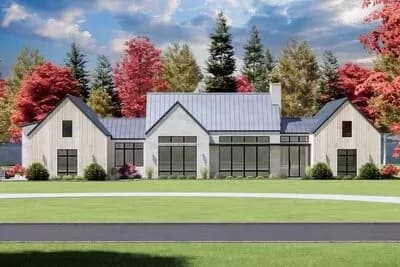 Contemporary Hill Country Home Plan with Open Concept Layout