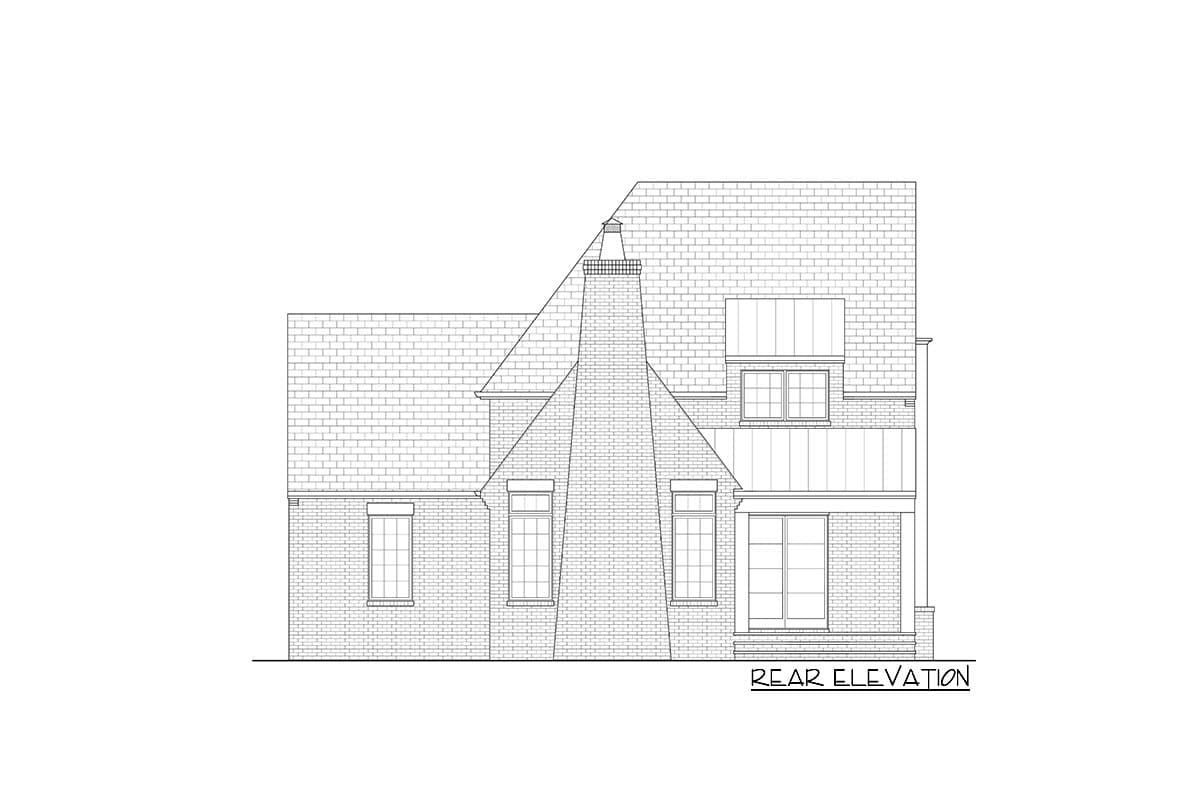 Plan 93162EL: 3-Bed Transitional Cottage House Plan - 2313 Sq Ft - Image #5 - Contemporary, Cottage, European, French Country, New American, Transitional