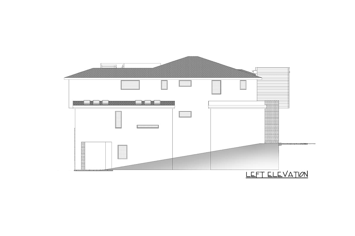 Plan 666193RAF: Modern Home Plan with Rooftop Deck and Walkout Basement - Image #6 - Contemporary, Mid Century Modern, Modern, Northwest