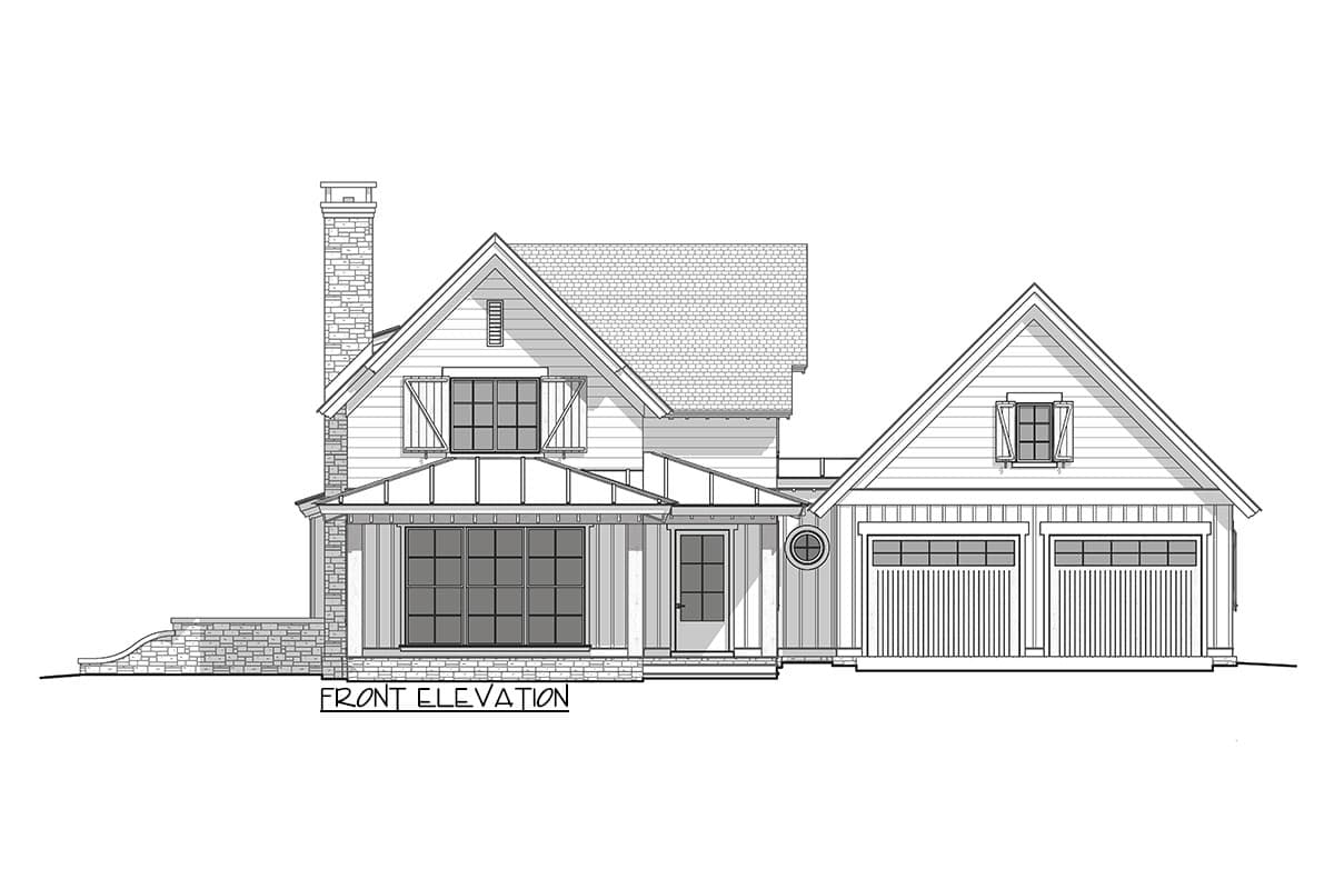 Plan 865020SHW: 1500 Square Foot 2-Bed Cottage with Vaulted Front Porch and Great Room - Image #21 - Cottage, Country, Craftsman, New American, Traditional