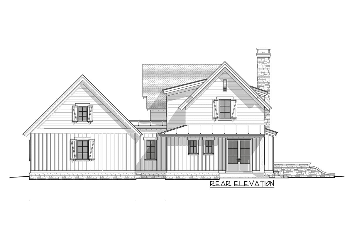 Plan 865020SHW: 1500 Square Foot 2-Bed Cottage with Vaulted Front Porch and Great Room - Image #23 - Cottage, Country, Craftsman, New American, Traditional