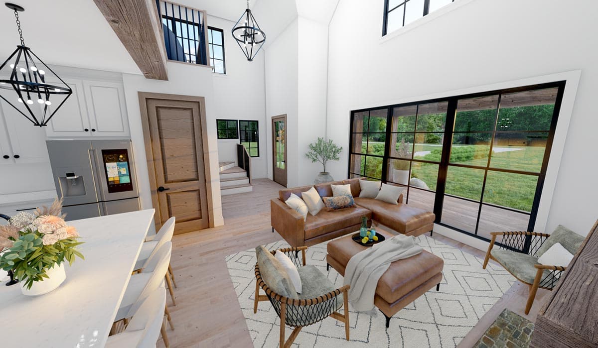 Plan 865020SHW: 1500 Square Foot 2-Bed Cottage with Vaulted Front Porch and Great Room - Image #11 - Cottage, Country, Craftsman, New American, Traditional