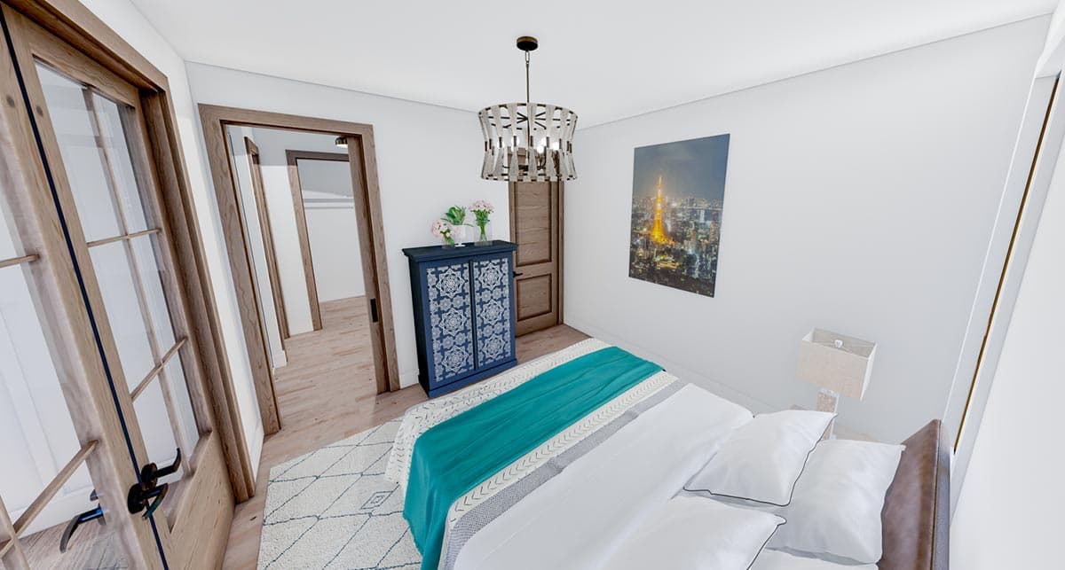 Plan 865020SHW: 1500 Square Foot 2-Bed Cottage with Vaulted Front Porch and Great Room - Image #15 - Cottage, Country, Craftsman, New American, Traditional