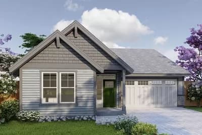 Modest-Sized 4-Bed Craftsman Home Plan Under 1500 Square Feet