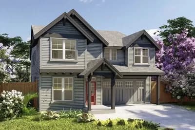 Nearly 2,800 Square Foot Traditional Country Home Plan with Bonus Room and Study