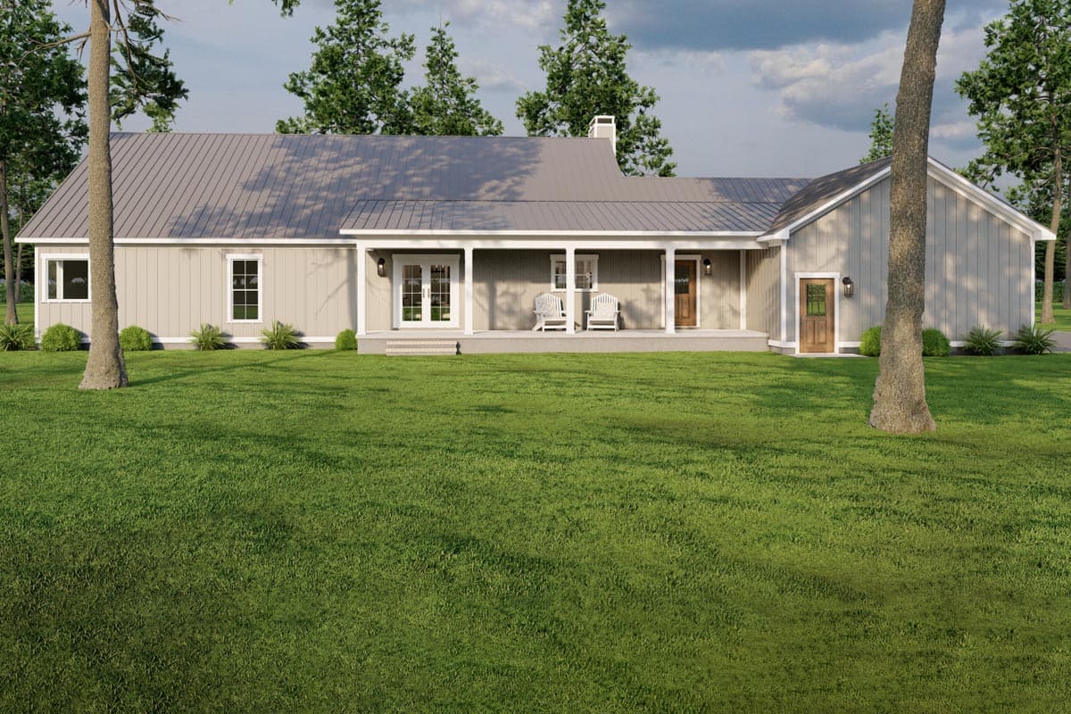 Plan 70843MK: 3-Bed Country Ranch with Home Office and 8-Foot-Deep Porches Front and Back - 2313 Sq Ft - Image #10 - Country, Craftsman, Ranch, Rustic, Traditional