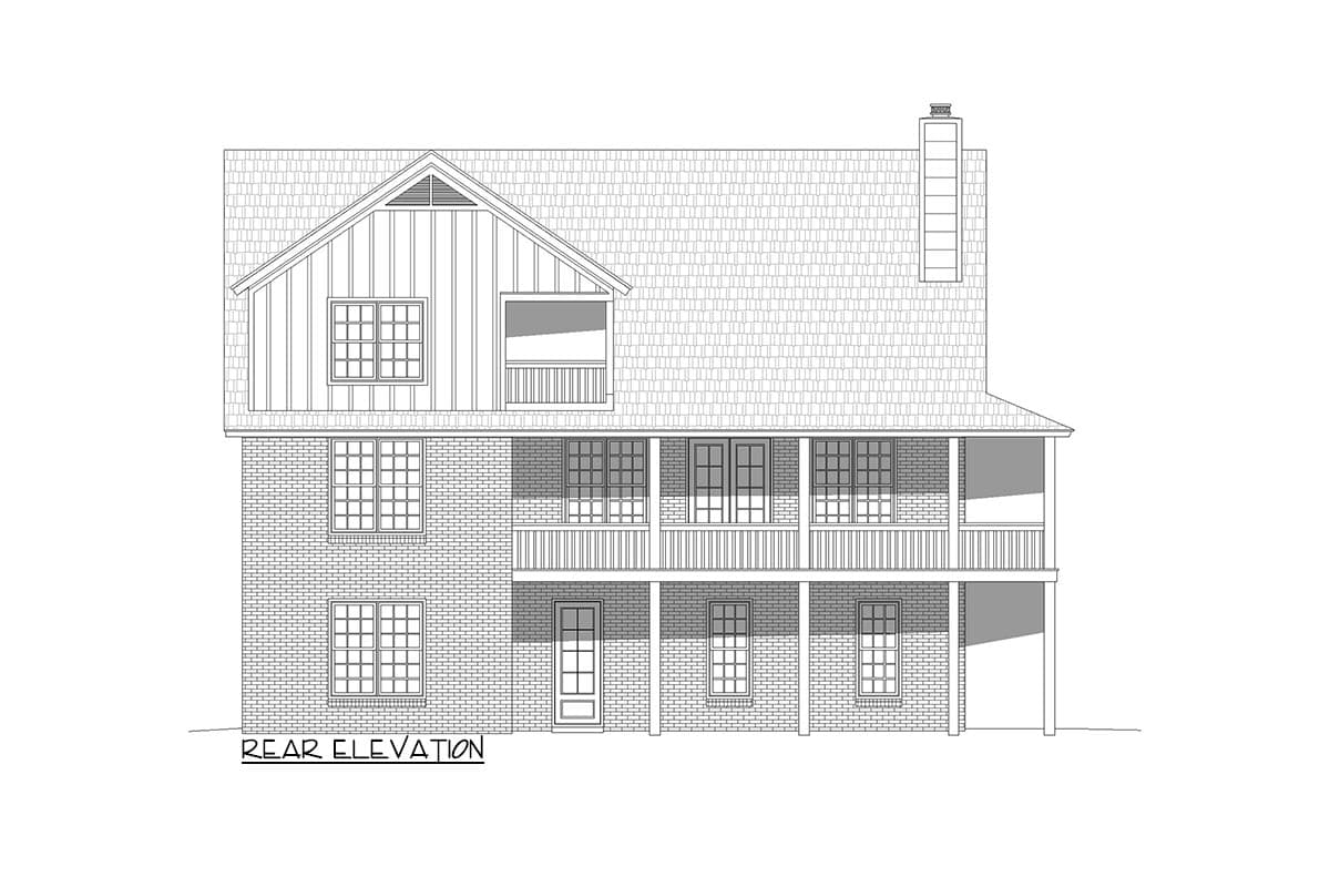 Plan 680101VR: 3-Bed Country Home Plan with an Elevator on a Walkout Basement - Image #8 - Cottage, Country, Craftsman, Farmhouse
