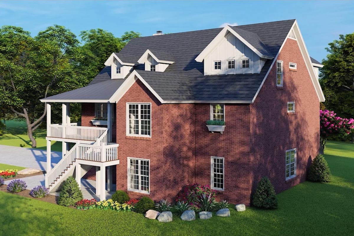 Plan 680101VR: 3-Bed Country Home Plan with an Elevator on a Walkout Basement - Image #4 - Cottage, Country, Craftsman, Farmhouse