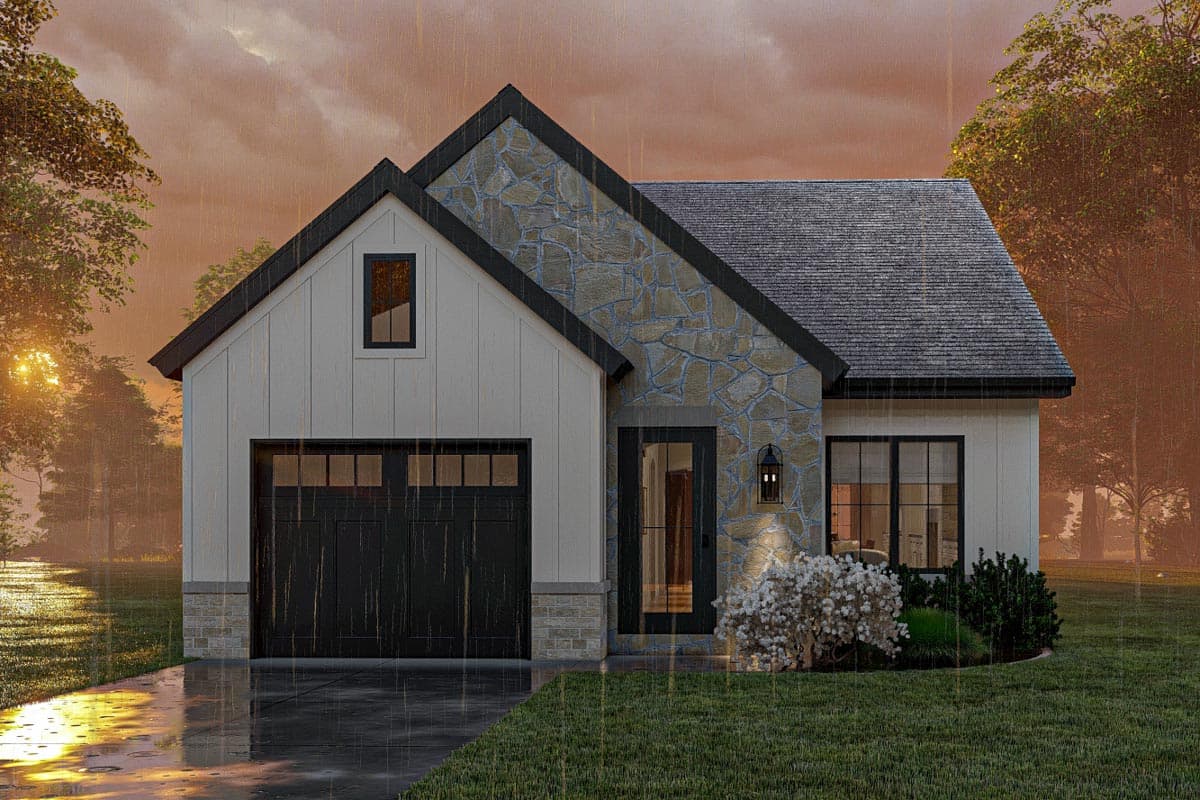 Plan 623214DJ: 2 Bedroom Modern Cottage Under 1250 Square Feet - Image #12 - Cottage, Country, Craftsman, New American, Ranch
