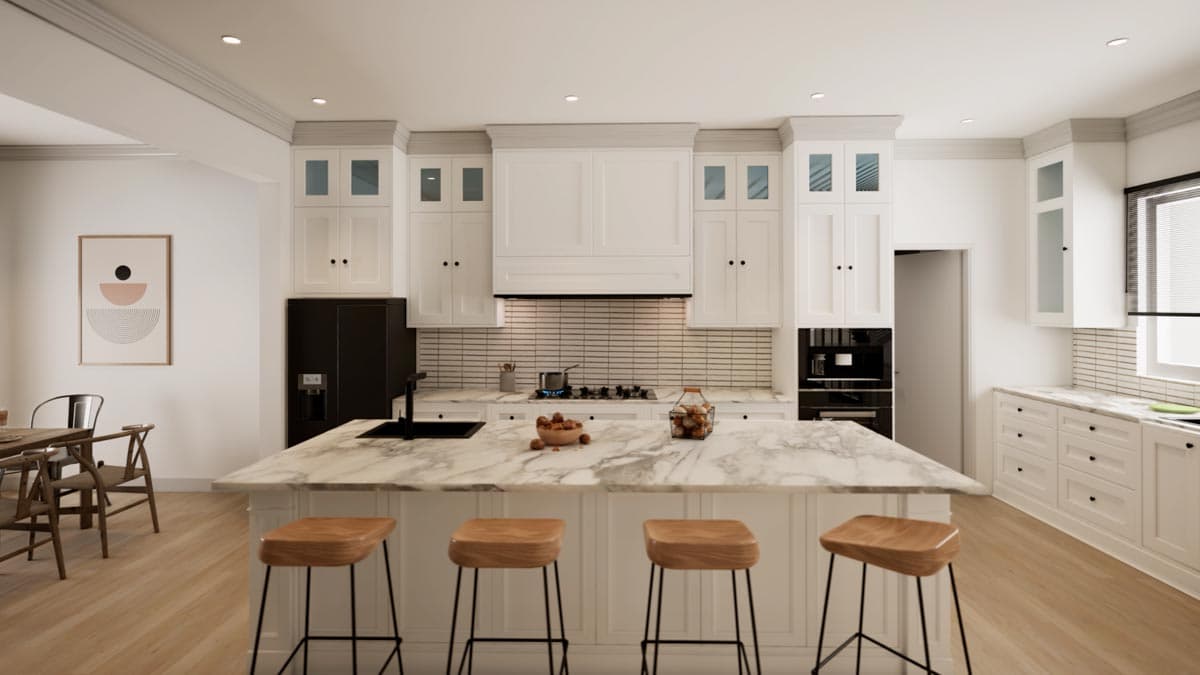 Plan 56535SM: 4-Bed Modern Farmhouse with Vaulted Great Room and Outdoor Fireplace - 2841 Sq Ft - Image #16 - Country, Modern Farmhouse, New American, Traditional