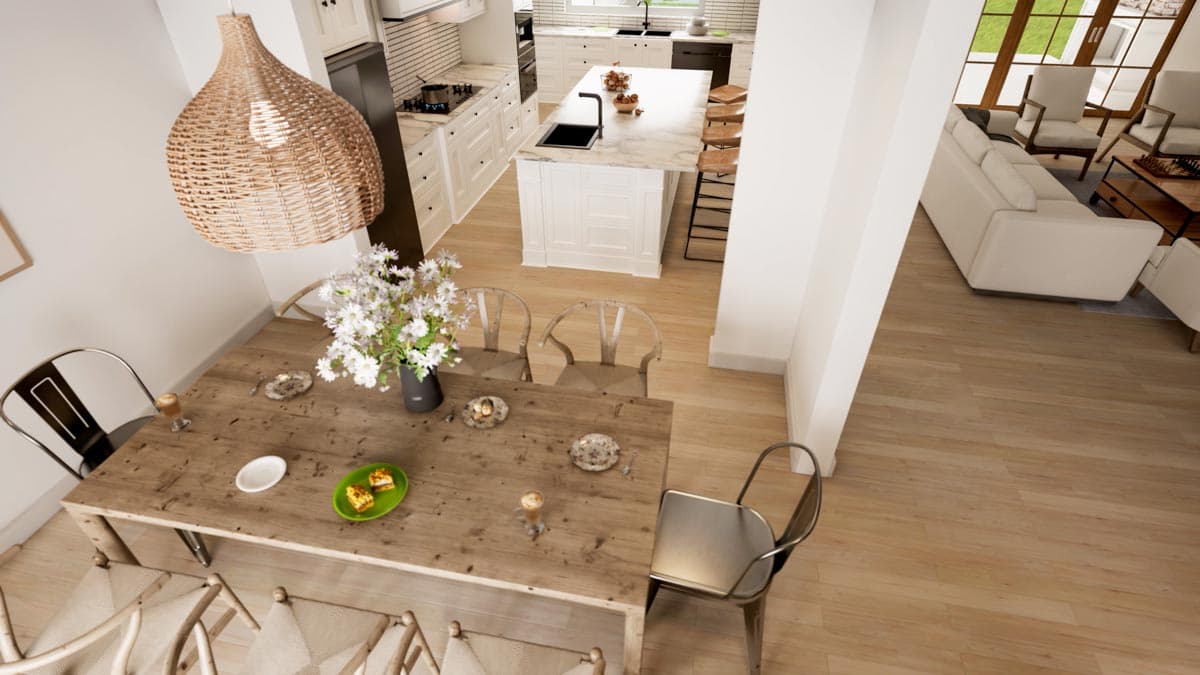 Plan 56535SM: 4-Bed Modern Farmhouse with Vaulted Great Room and Outdoor Fireplace - 2841 Sq Ft - Image #18 - Country, Modern Farmhouse, New American, Traditional