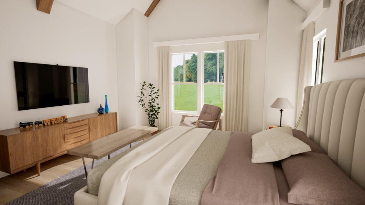 Plan 56535SM: 4-Bed Modern Farmhouse with Vaulted Great Room and Outdoor Fireplace - 2841 Sq Ft - Image #20 - Country, Modern Farmhouse, New American, Traditional